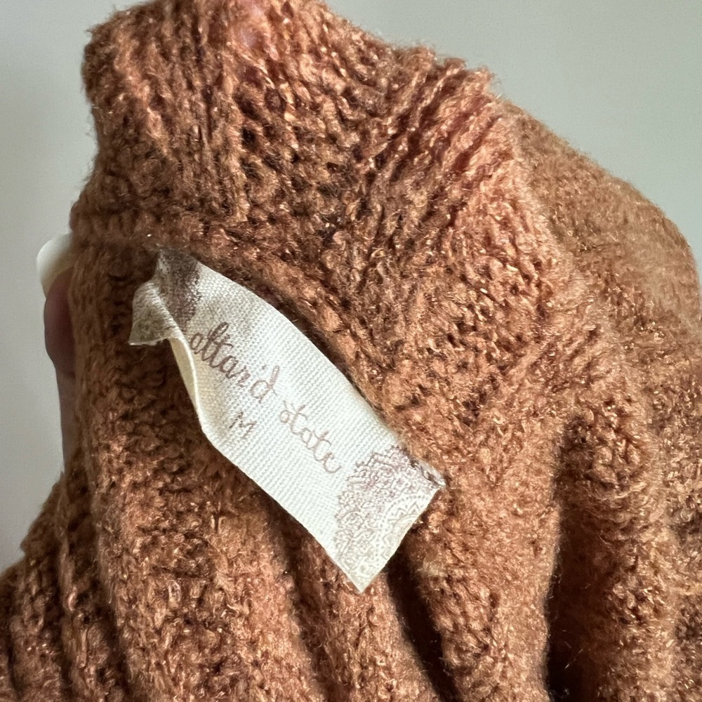 Altar’d State Woman’s Color Block Acrylic Blend Knit Oversized Sweater Size M - Picture 13 of 13